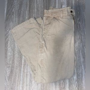 Men full length khaki work pants